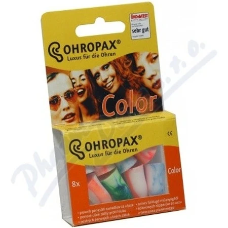 OHROPAX COLOUR Wkładki douszne 1×8 szt. w plastikowym opakowaniu: ceny i cechy