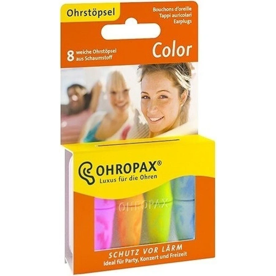OHROPAX COLOUR Wkładki douszne 1×8 szt. w plastikowym opakowaniu: ceny i cechy