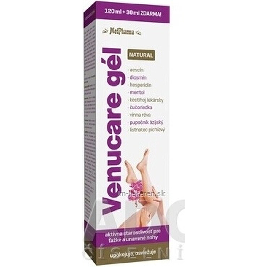 MedPharma VENUCARE GEL NATURAL 1×150 ml, gel 120 ml+30 ml free of charge