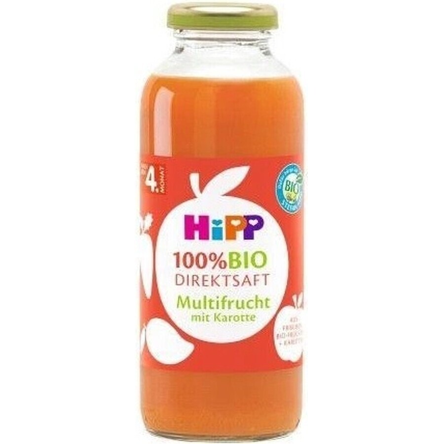 HiPP 100% Bio suc de fructe cu morcov 1×330 ml, suc de fructe