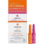 sesderma FLASH EFEKT ACGLICOLIC + C-VIT serum 1×2x1,5 ml, serum met hoog glycolzuurgehalte