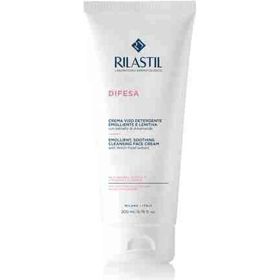 Rilastil Difesa Limpiador facial emoliente para pieles sensibles 1×200 ml, crema de manos