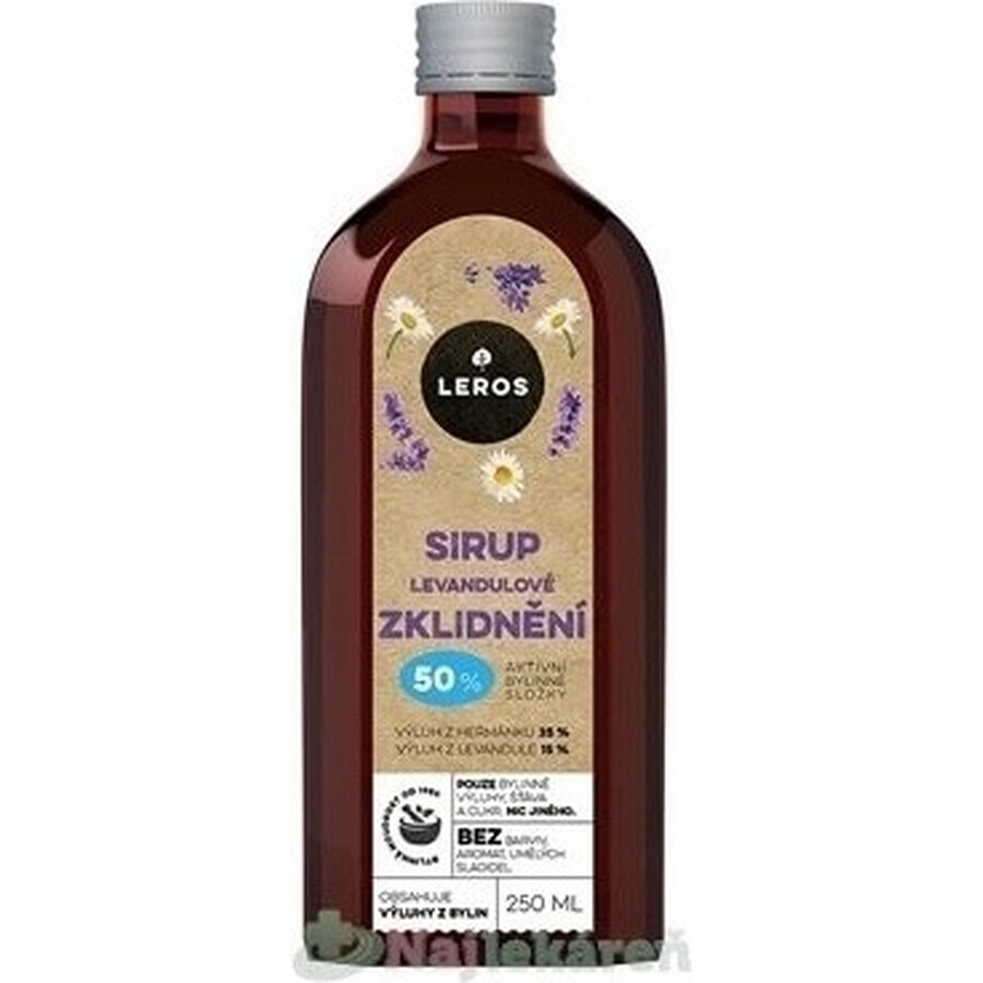 LEROS SYRUP LEVANDULE SOOTHING 1×250 ml, syrup for soothing the body