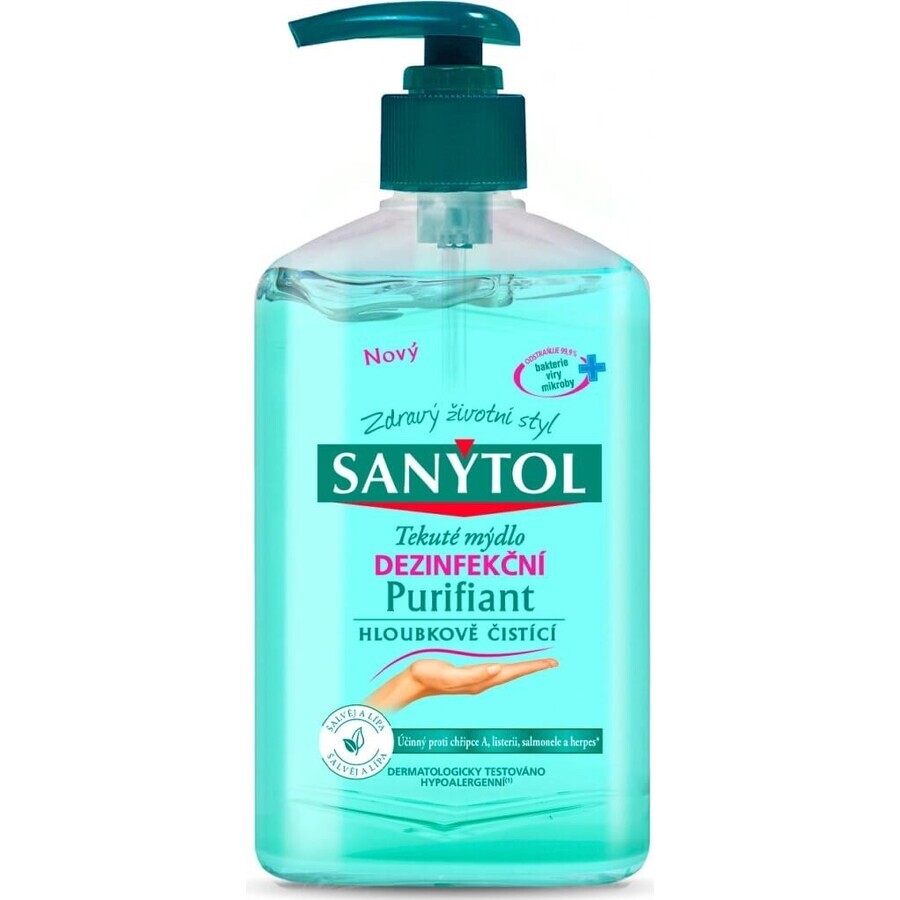 Sanytol Savon désinfectant purifiant 1×250 ml, savon désinfectant