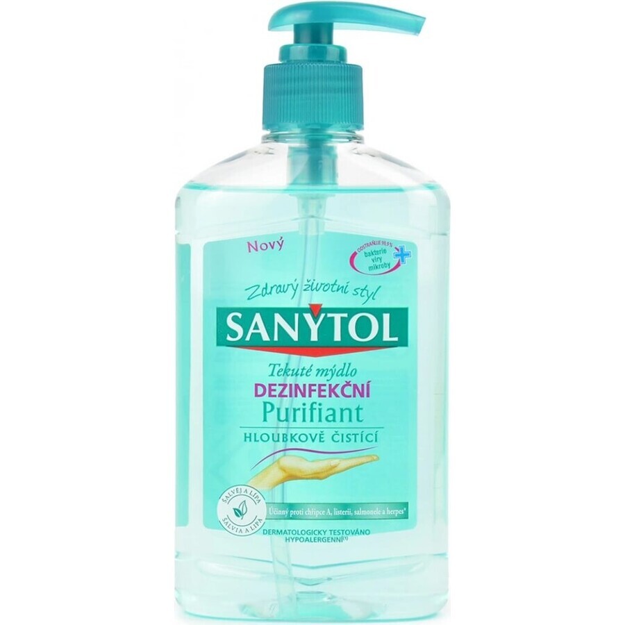 Sanytol Savon désinfectant purifiant 1×250 ml, savon désinfectant