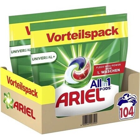 Ariel Geltabletten 104 stuks Universeel+ 1×104 stuks, gelcapsules