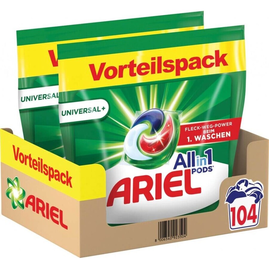 Ariel Geltabletten 104 stuks Universeel+ 1×104 stuks, gelcapsules