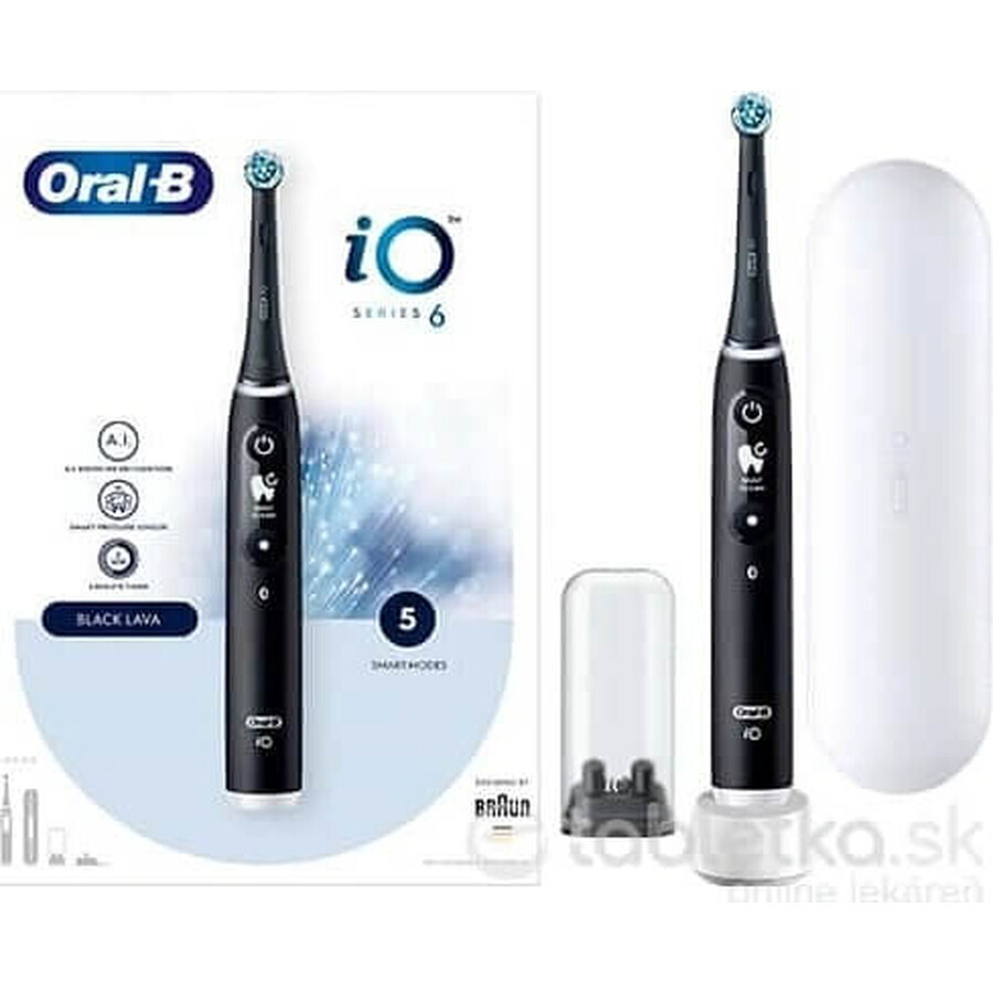 Oral B Oral B iO Series 6 Black 1×1 Electric Toothbrush, brosse à dents électrique