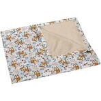 Children's blanket BÁRA 5284/427 75x100 beige/pussies 1×1 pc, baby blanket