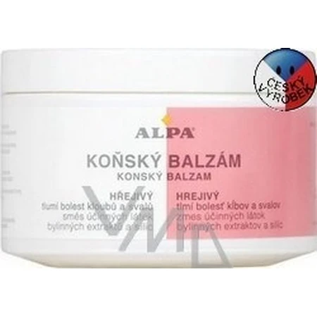 ALPA PAARDENBALM Verwarmend 1×250 ml, massage