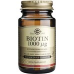 Solgar Biotine 1000 μg Voor haar en huid 50 capsules 1×50 cps, voedingssupplement