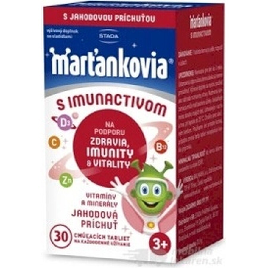 STADA Martiankovia avec Strawberry Immunactiv 1×30 tbl, complément alimentaire