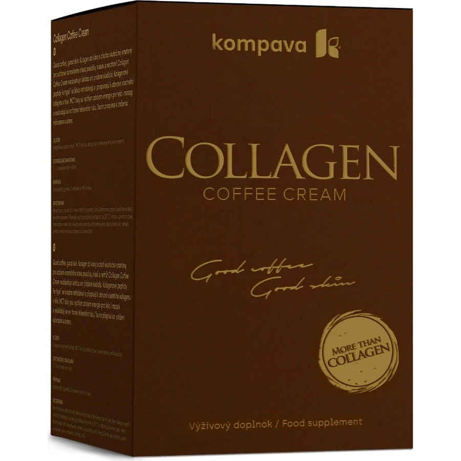 Crema de café de colágeno Kompava 1×300 g, en polvo