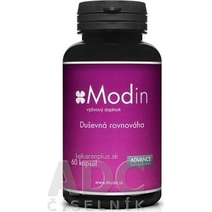 Modin 60 capsules - mentaal evenwicht 1×60 cps, voedingssupplement