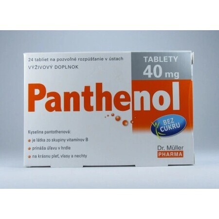 Dr. Müller PANTHENOL 40 MG 1×24 tbl, Nahrungsergänzungsmittel