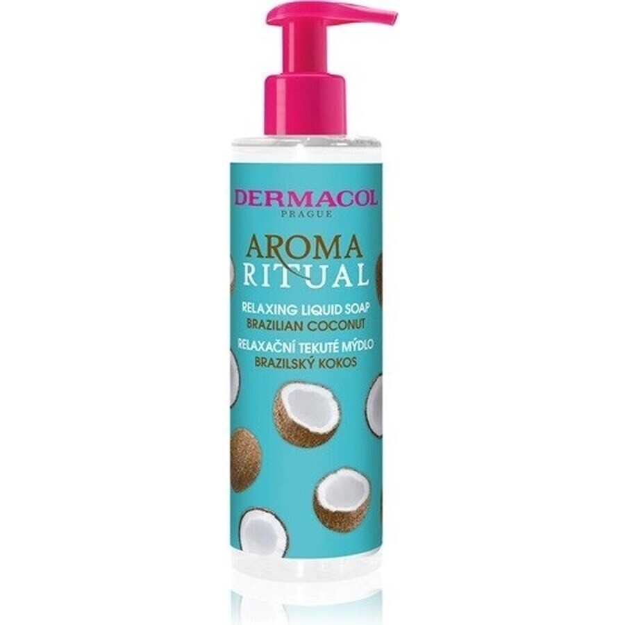 Dermacol Aroma Ritual Kokosnuss Brasilianische Flüssigseife 1×250 ml, Kokosnuss-Geschmack