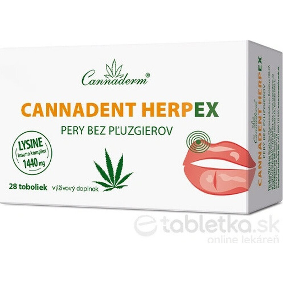 Cannaderm Cannadent Herpex 1×28 tbl, voedingssupplement