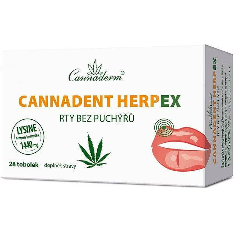 Cannaderm Cannadent Herpex 1×28 tbl, voedingssupplement