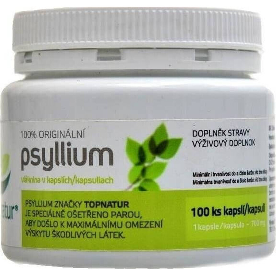 topnatur PSYLLIUM fibra 1×100 cps, integratore alimentare