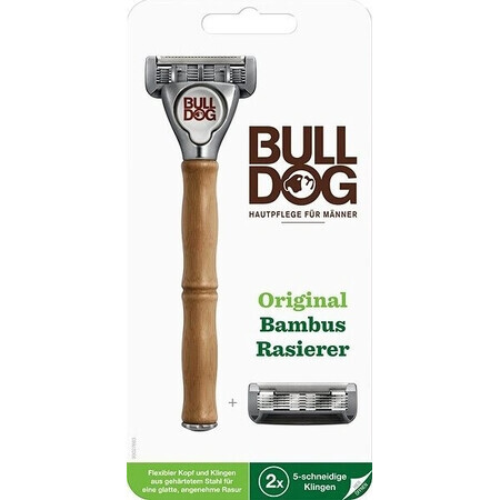 Rasiermesser Bulldog Bulldog Original Bamboo + 2 Ersatzköpfe Set 1×1, Rasiermesser + 2 Ersatzköpfe