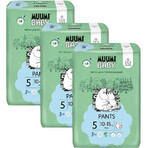 Muumi Baby Pants 5 Maxi+ 10-15 kg, confezione mensile di eco-pannolini 1×114pz, eco-pannolini