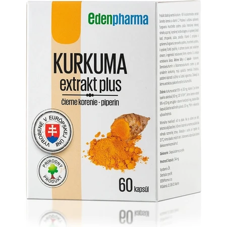 EDENPharma KURKUMA extract plus 1×60 cps, voedingssupplement