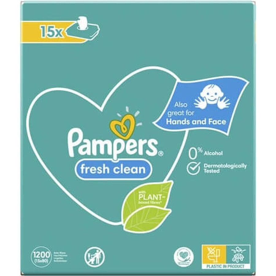 Pampers Sensitive Box Lingettes Sans Plastique 24x52pcs 24×52 pcs