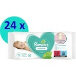 Pampers Sensitive Box Lingettes Sans Plastique 24x52pcs 24×52 pcs