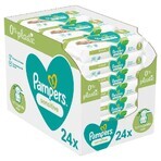 Pampers Sensitive Box Lingettes Sans Plastique 24x52pcs 24×52 pcs