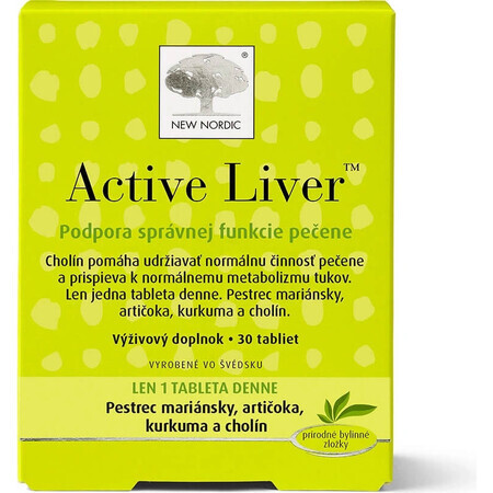 NEW NORDIC Actieve Lever 1×30 tbl, voedingssupplement