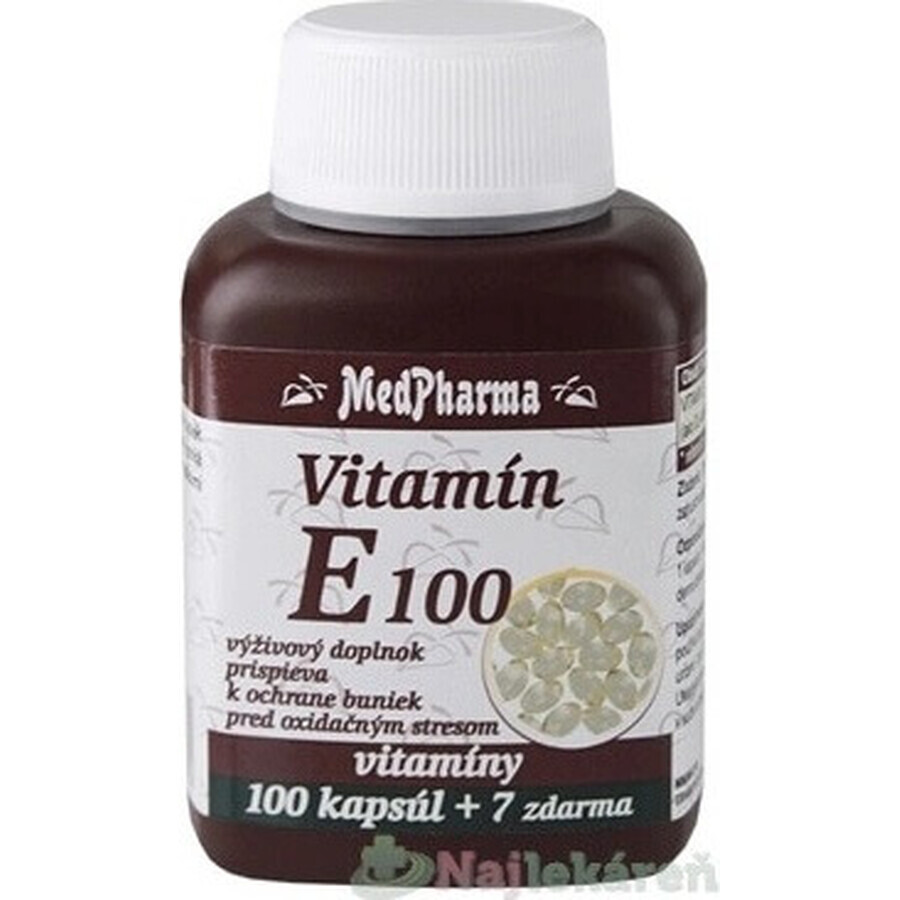 MedPharma VITAMINE E 100 1×107 cps, voedingssupplement