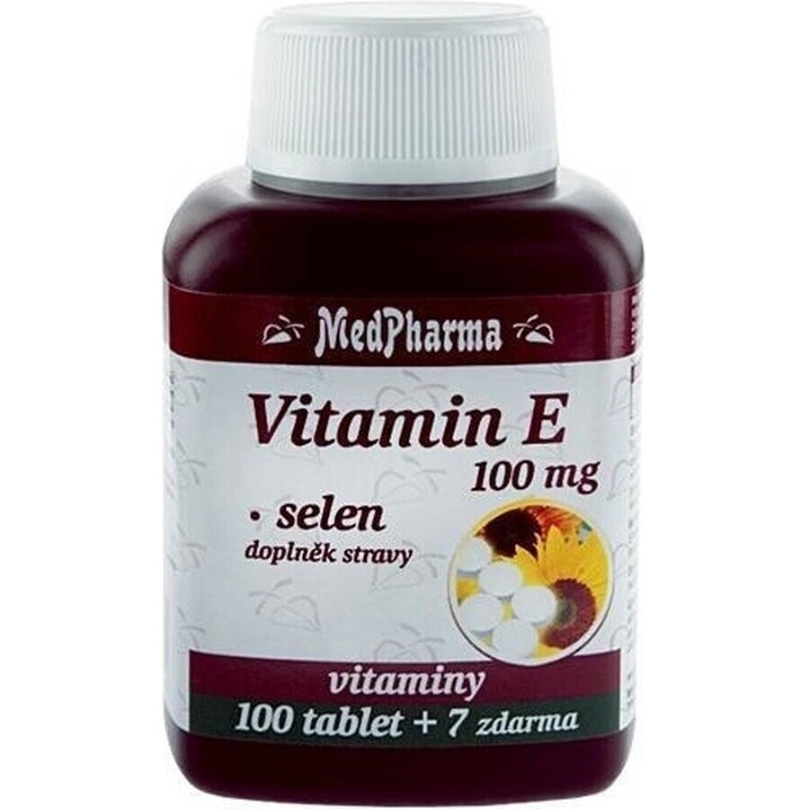 MedPharma VITAMINE E 100 1×107 cps, voedingssupplement