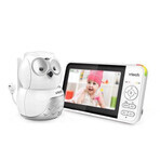 VTECH BM5550-OWL, video baby sitter Gufo con schermo da 5" e telecamera orientabile 1×1, baby sitter