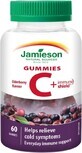 JAMIESON VITAMIN C + IMMUNE SHIELD GUMMIES 1&#215;60 pcs, elderberry-flavored lozenges