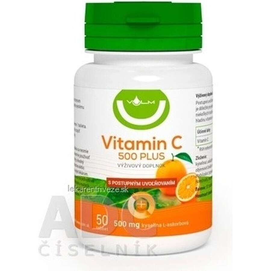 VULM Vitamina C 500 PLUS 1×50 tbl, vitamina C