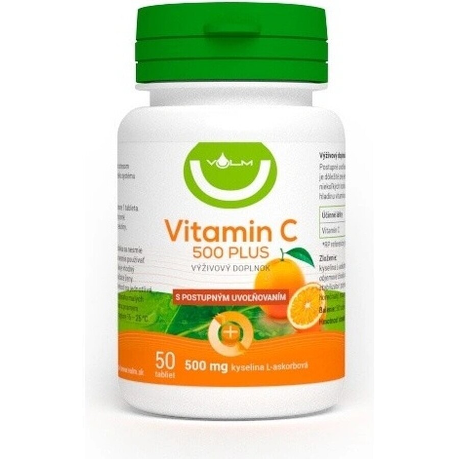 VULM Vitamina C 500 PLUS 1×50 tbl, vitamina C