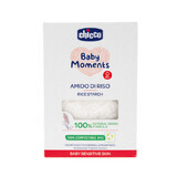 Baby Moments Sensitive dermatologique amidon de riz pour le bain, 250 grammes, +0 mois, Chicco