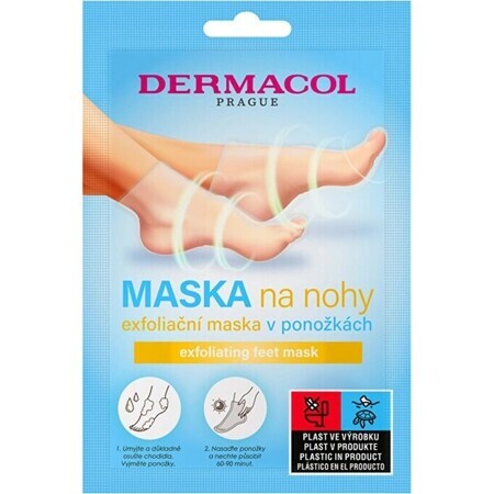 Dermacol Masque exfoliant pour les pieds en chaussettes 1×1 pc