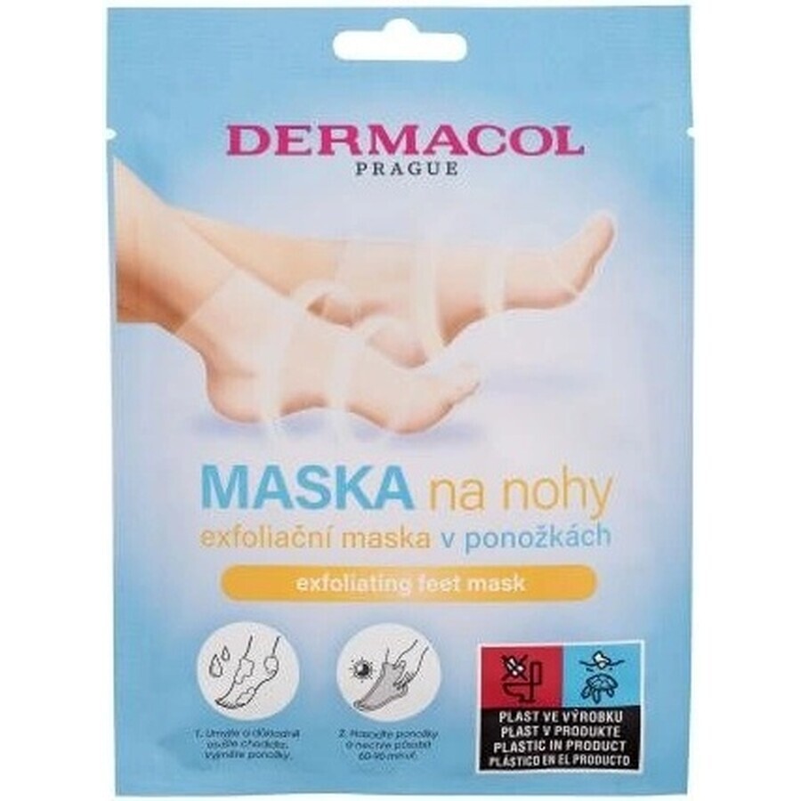 Dermacol Masque exfoliant pour les pieds en chaussettes 1×1 pc