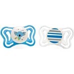 CHICCO Physio Light chupete de silicona para niños 2 pzs, 2-6 m + 1×2 pzs, chupete ortodóntico