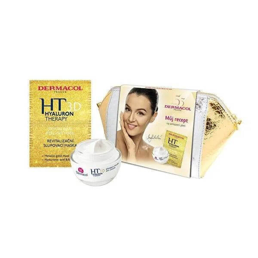 Dermacol DB Hyaluron Therapie 3D III. 1×50 ml + 2 x 7,5 ml Creme, Maske