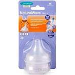 LANSINOH NaturalWaveTM S 1×2 pcs NaturalWaveTM S 1×2 pcs, chupete de silicona