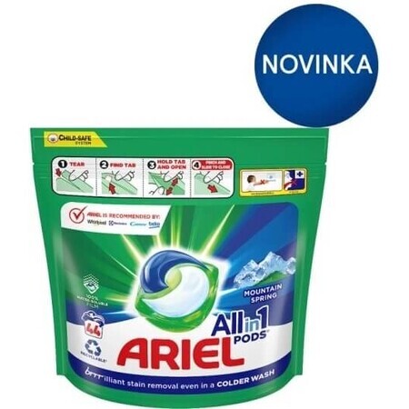 Ariel All-in-1 PODS Colour, Wash Gel Capsules, 44 Wash 1×44pcs, Wash Gel Capsules