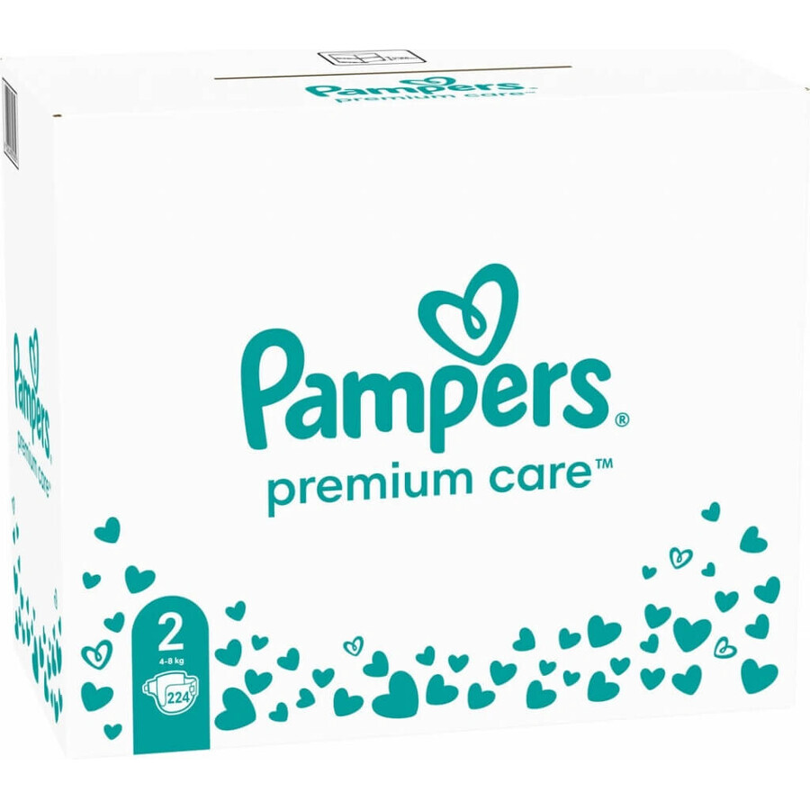 Pampers Premium MBP S2 224pcs (4-8kg) 1×224 pcs nappes