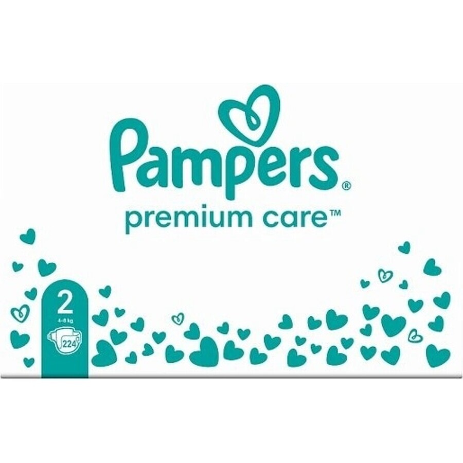 Pampers Premium MBP S2 224pcs (4-8kg) 1×224 pcs nappes