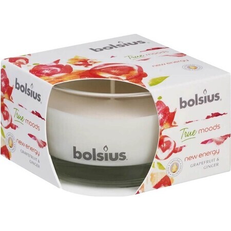 Bolsius Aromatic 2.0 Glazen Fles 80x50mm Nieuwe energie, geurkaars 1×1 pc, geurkaars