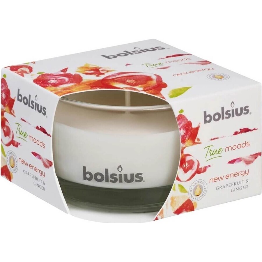 Bolsius Aromatic 2.0 Glazen Fles 80x50mm Nieuwe energie, geurkaars 1×1 pc, geurkaars