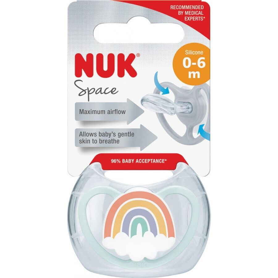 NUK Chupete Espacio 0-6m CAJA 1×1 ud, chupete