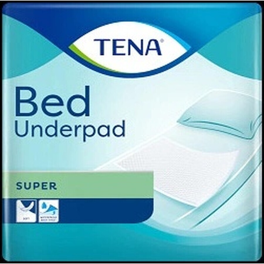 TENA Bed Super 1×28 st, absorberende kompressen 60x75 cm