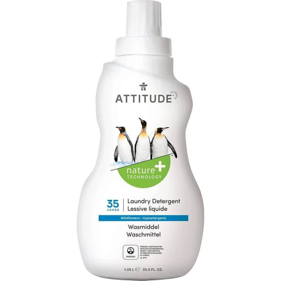 ATTITUDE Meadow Flower Scented Washing Gel 1×1050 ml, washing gel